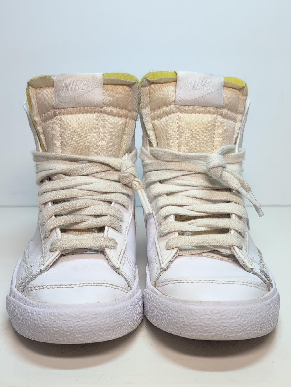 Nike Blazer mid 77 triple white high top sneakers womans size 5.5 EU 36 - Picture 2 of 14